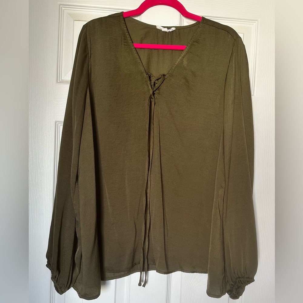 Olive Green Women's Top